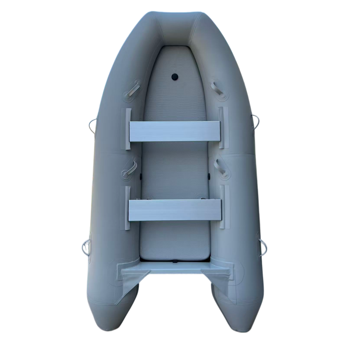 Inflatable Boat 3.3M Pvc - PVC製3.3mインフレータブルフィッシングボートフロートチューブベリーアサルトカヤックトランサムレスキュースピードディンギーエアマットフロア付き
