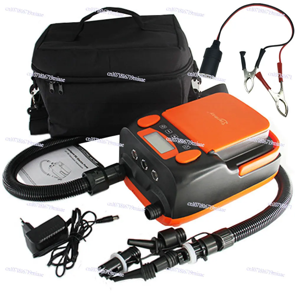 Inflatable Boat Electric Pump - DC12V 110W ボードエアボートカヤックHT-790充電式インフレータブルデフレータブルSUPポンプ6000mAH電動エアポンプ