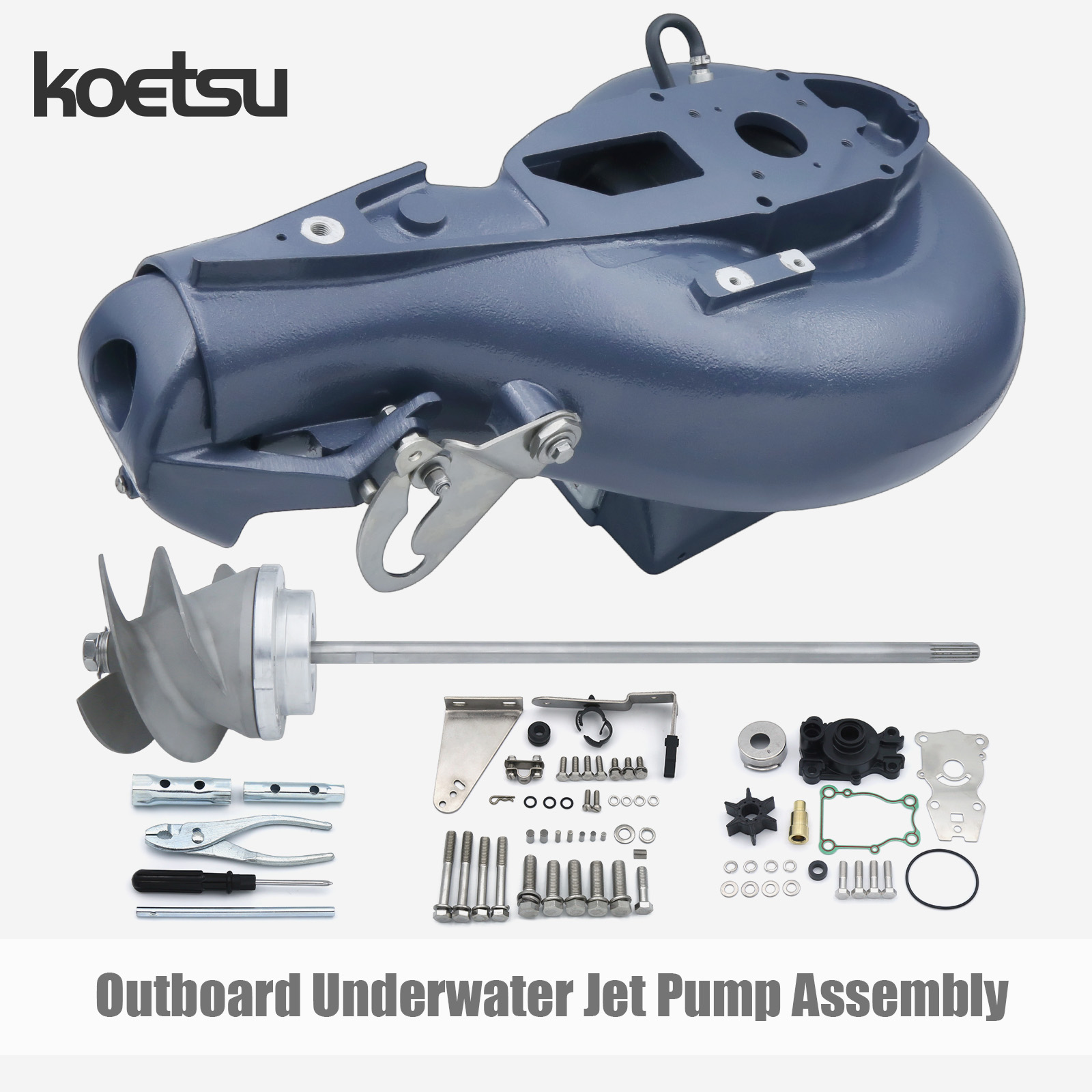 Outboard Motor 40Hp 2 Stroke - KOETSU製水中ジェットポンプアセンブリ。ヤマハ製船外機9.9～40馬力に対応。船舶用エンジンの交換用部品。
