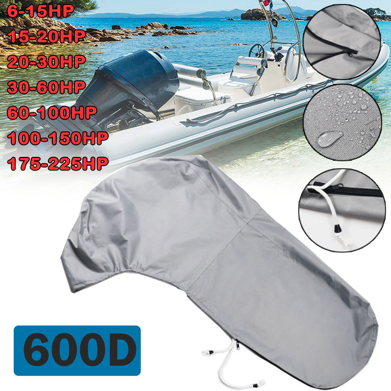 Outboard Motor Cover Waterproof - モーターカバー,頑丈,防水,600D,ポリエステル,ボートエンジン用,最大6-225hp