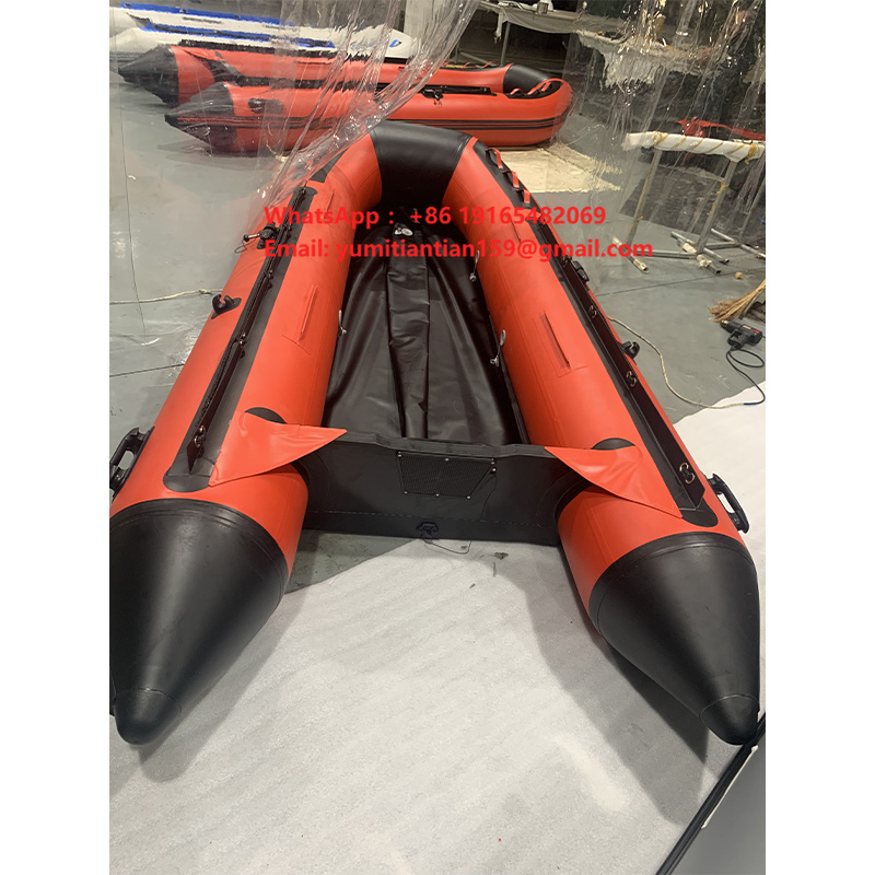 Inflatable Boat 3.3M Pvc - アルミニウム製PVC製、3.3mの硬質インフレータブル・フィッシングカヤック。ダブルポンツーン構造で、4人乗り。川でのサーフィンや釣りにも適したボート。