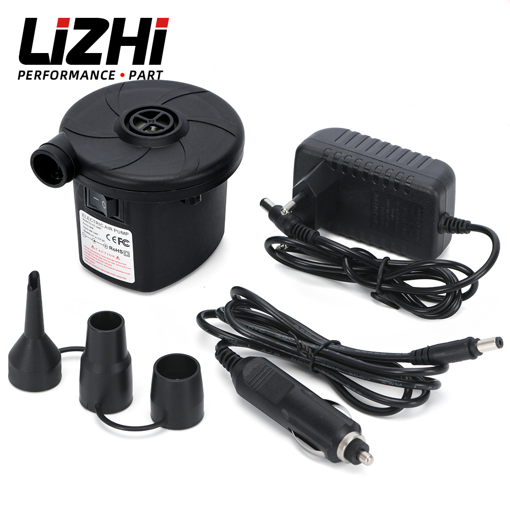 Inflatable Boat Electric Pump - ポータブル電動カーエアポンプ 12V エアマットレス ボート 車用 自動空気注入ポンプ