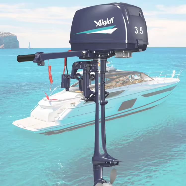 Electric Outboard Motor 3Hp - E3電動船外機AIQIDI静音空冷式マグネット同期モーター3馬力48V船外エンジン