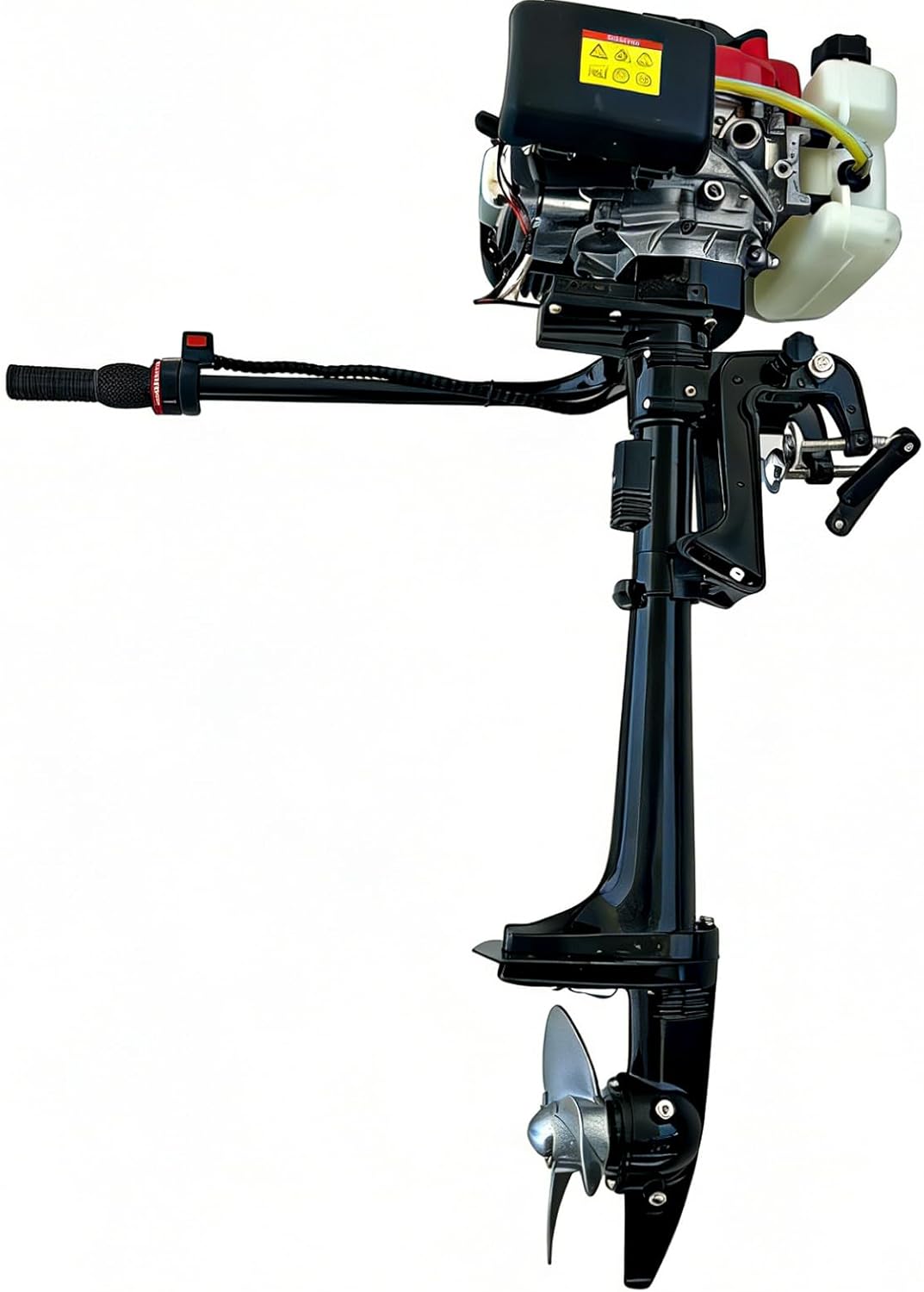 Outboard Motor 6Hp 4 Stroke - 6馬力、4ストローク、ガソリンエンジン式、軽量で持ち運び可能な、空冷式の船外機。インフレータブルボート、釣り用ボート、セールボート、カヤック、小型ボートに最適。