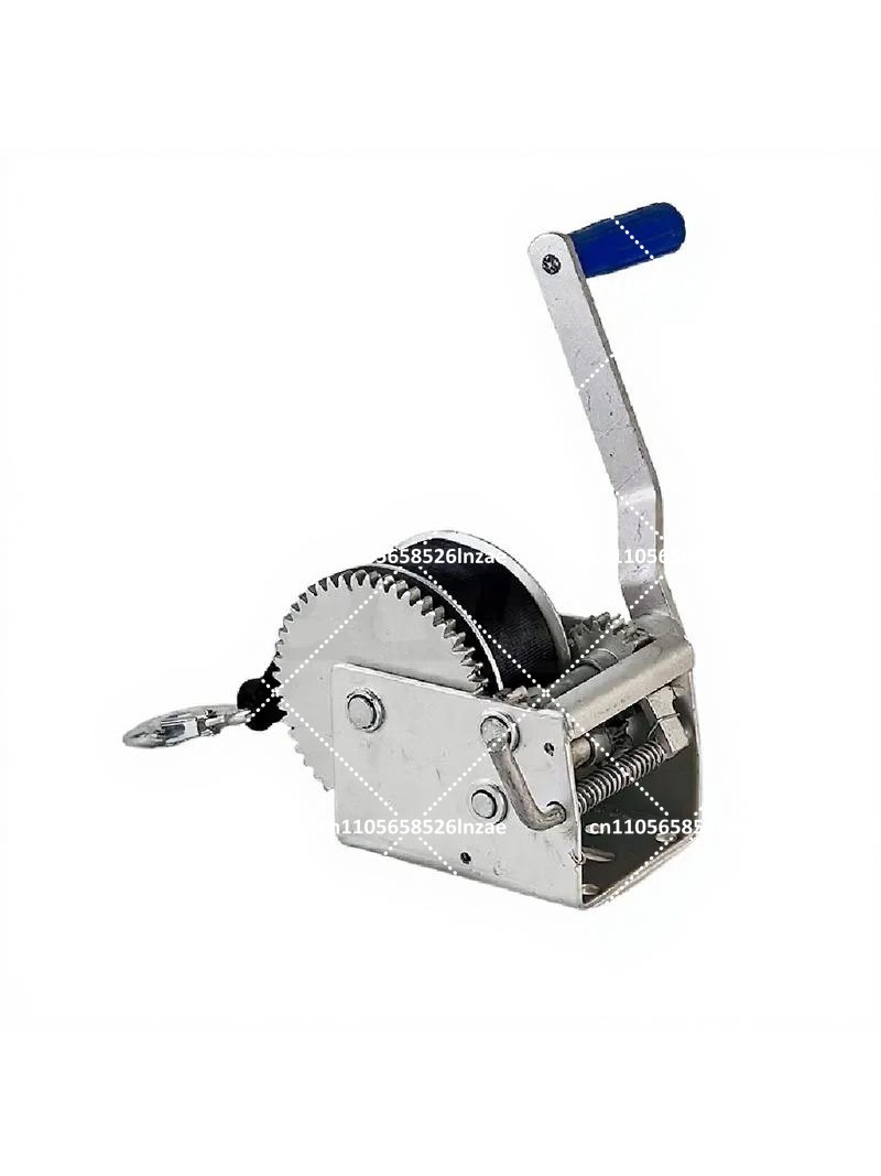 Boat Trailer Winch Strap - ボートトレーラーハンドウインチ 2600kg 6615lb 手動式 カーウェビングストラップ 3速