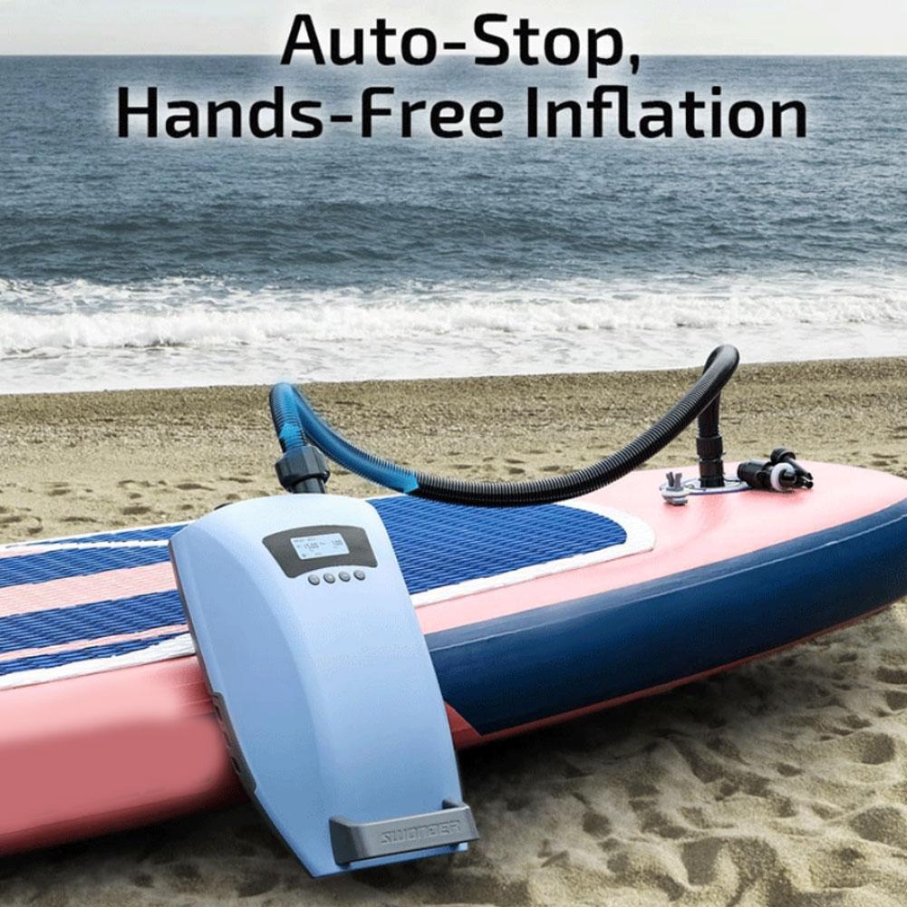 Inflatable Boat Electric Pump - エアホースキット（7つのノズル付き）電動エアポンプ スタンドアップパドルボードポンプアクセサリー インフレータブルボート用アダプター ﻿