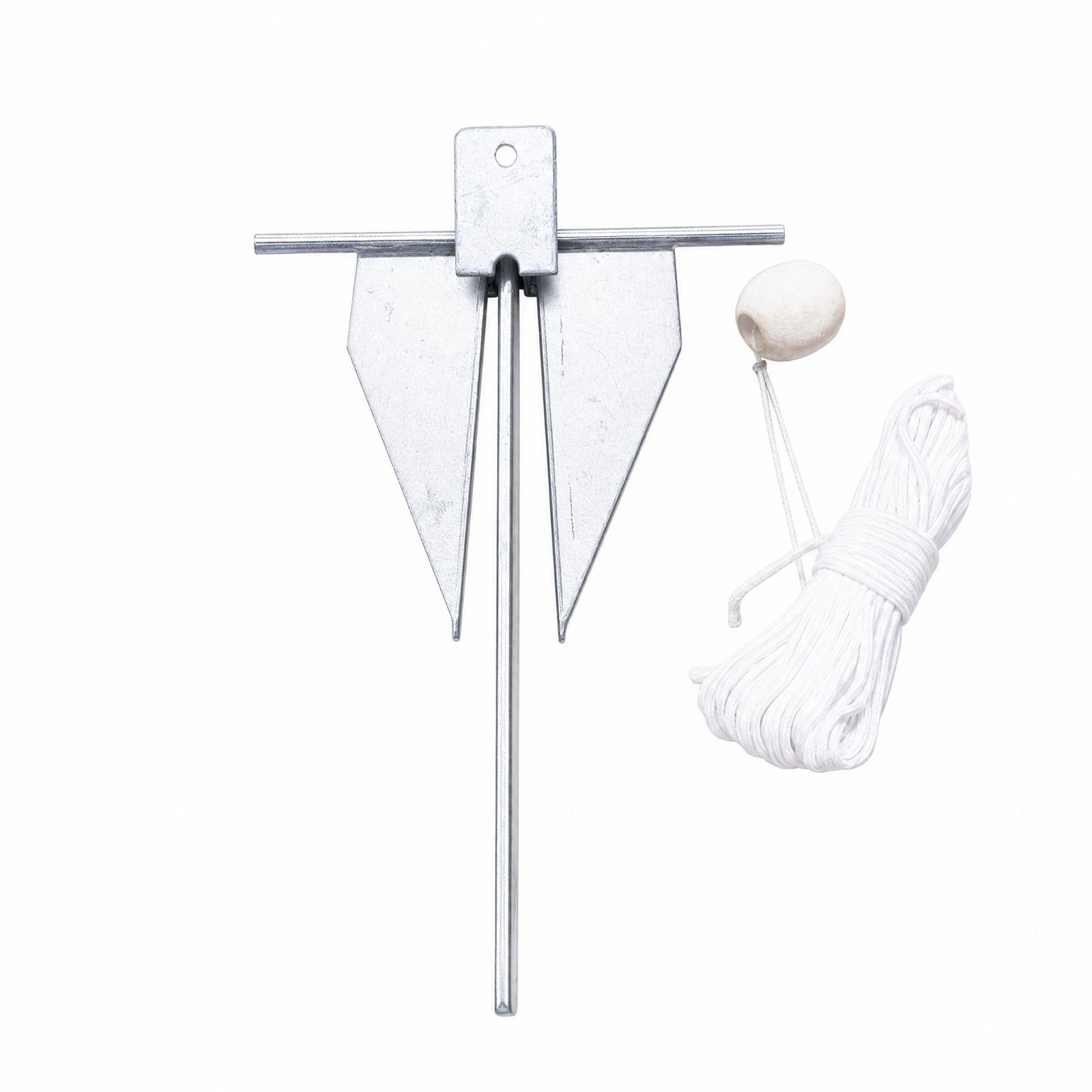 小型船用の錨付けに適した、錆びにくい亜鉛メッキ加工の船用錨キ - Boat Anchor Kit Galvanized のレビューと価格