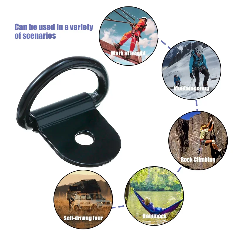 10個 D型プルフックタイダウンアンカーリング 鉄製ステンレ - Boat Trailer Winch Strap のレビューと価格