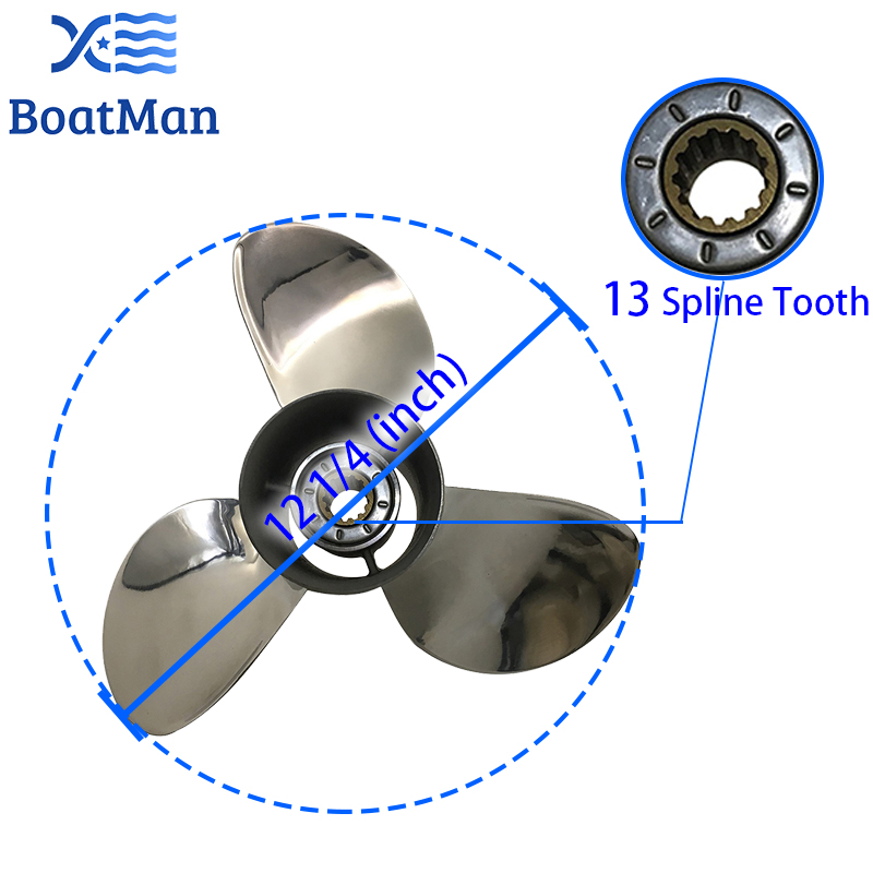 ボートマン ®   ステンレス鋼プロペラボートアクセサリー船 - Outboard Motor Propeller Stainless のレビューと価格