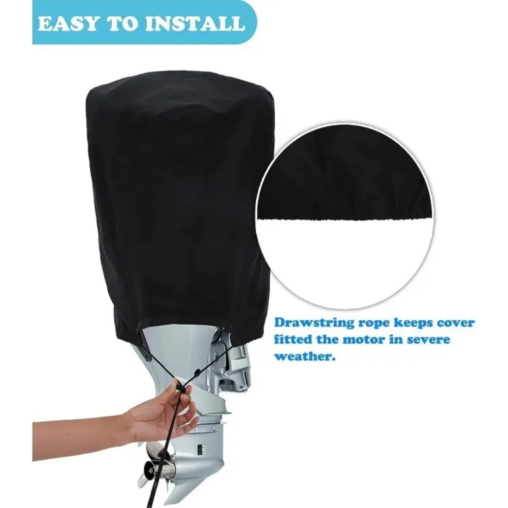 防水・防塵・耐衝撃性。ヨット用、船舶用。600D素材、15～ - Outboard Motor Cover Waterproof のレビューと価格