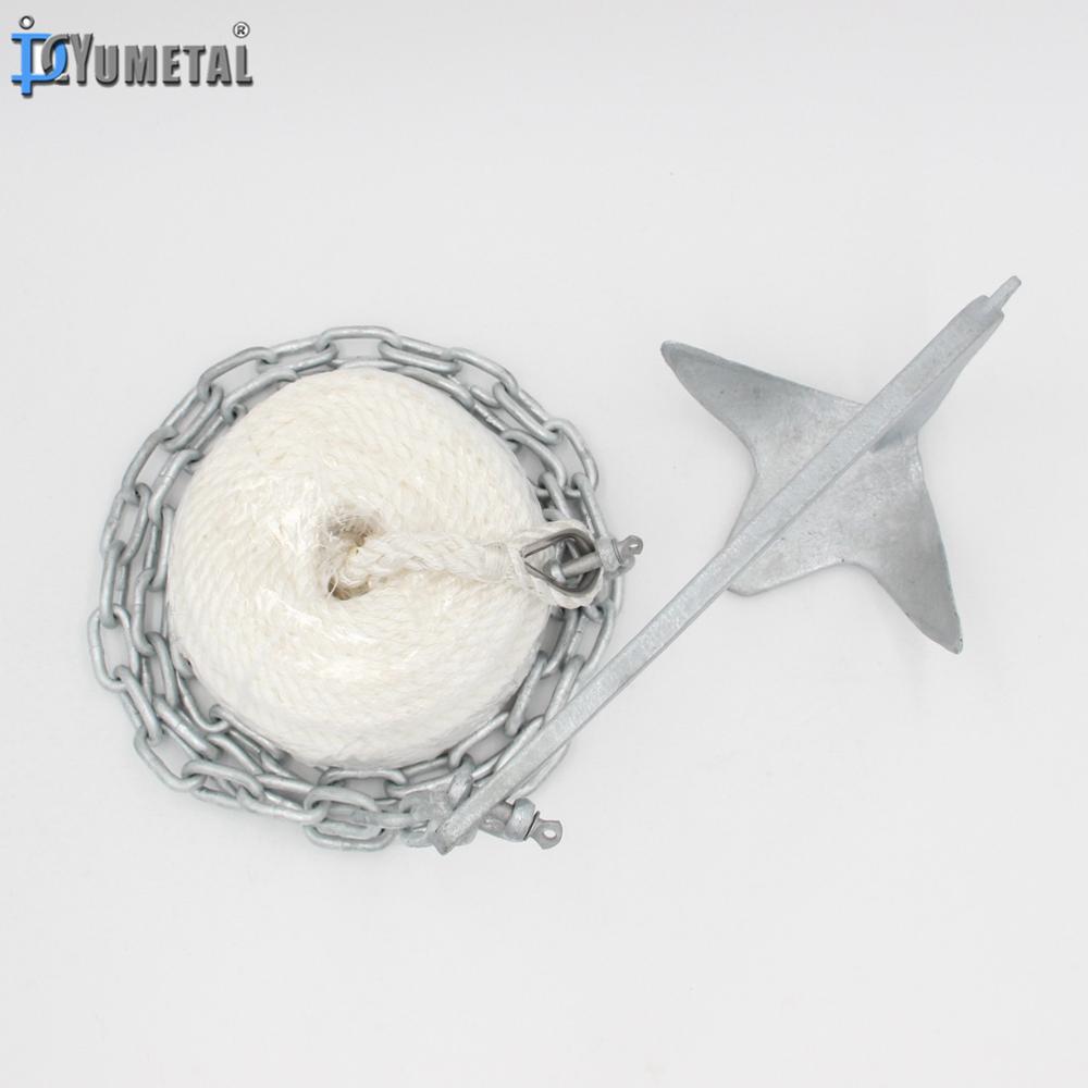 ブルースアンカーキット（ロープとチェーン付き）溶融亜鉛メッキ - Boat Anchor Kit Galvanized のレビューと価格