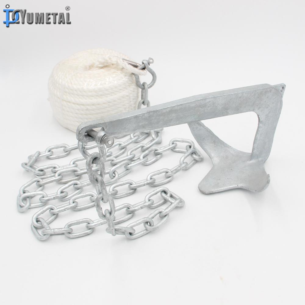 ブルースアンカーキット（ロープとチェーン付き）溶融亜鉛メッキ - Boat Anchor Kit Galvanized のレビューと価格