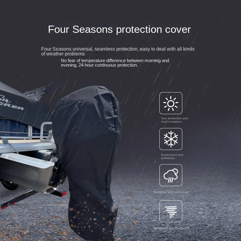船外機カバー トレーラブルフルボートモーターカバー 防水 高 - Outboard Motor Cover Waterproof のレビューと価格