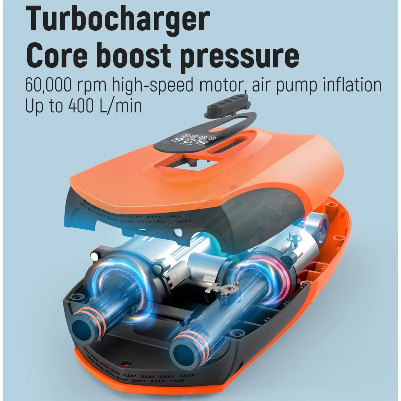 携帯用電動エアポンプ、インフレータブルカヤック、浮き輪、プー - Inflatable Boat Electric Pump のレビューと価格
