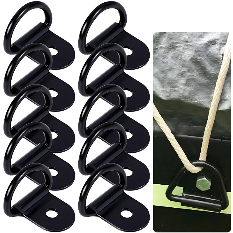 20/10個 D型プルフックタイダウンアンカーリング 鉄 ス - Boat Trailer Winch Strap のレビューと価格