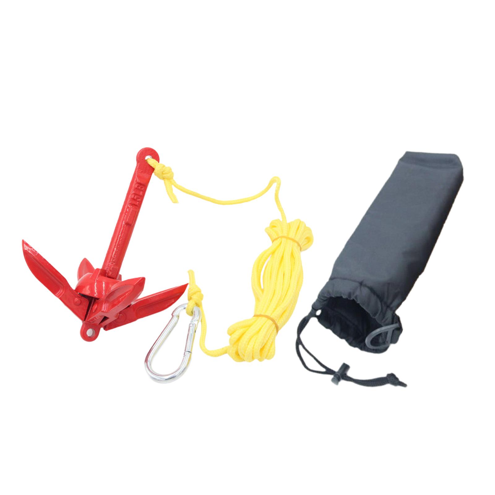 亜鉛メッキマリンクローアンカー折りたたみキット、5mロープ付 - Boat Anchor Kit Galvanized のレビューと価格