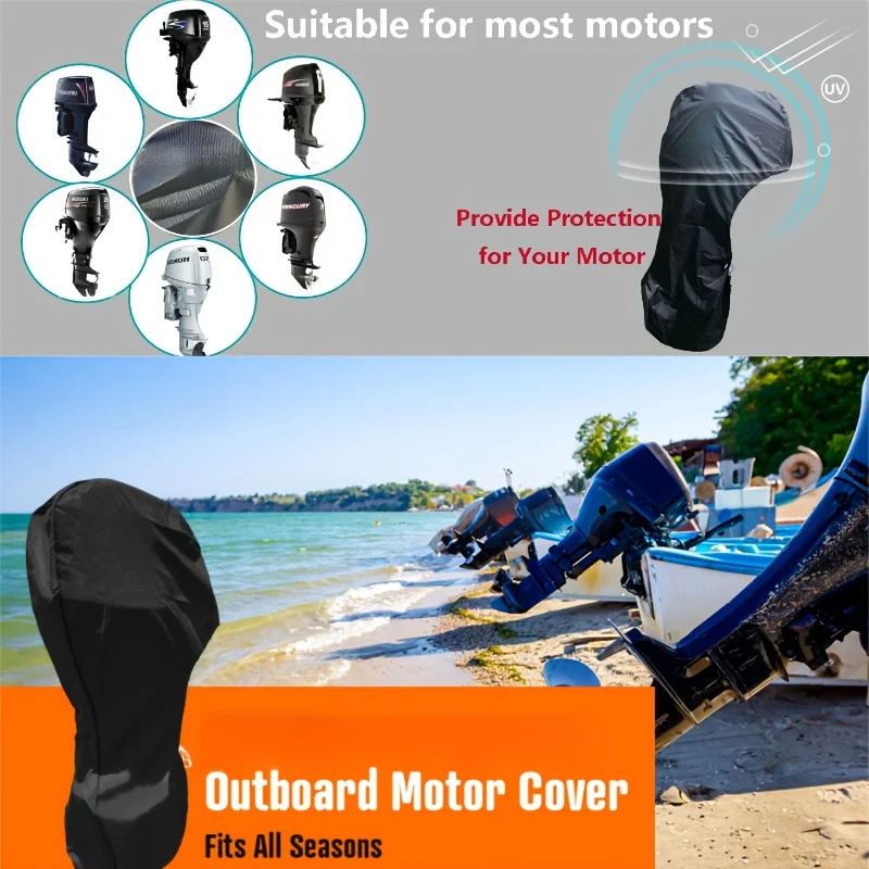 船用アウトボードモーター用カバー。防水、防塵、日焼け防止、防 - Outboard Motor Cover Waterproof のレビューと価格