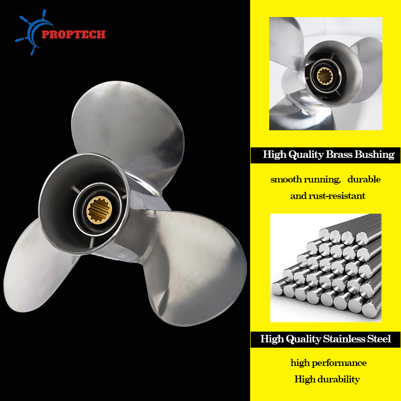 ヤマハ用ステンレス鋼ボートプロペラ、船外スクリューモーター、 - Outboard Motor Propeller Stainless のレビューと価格