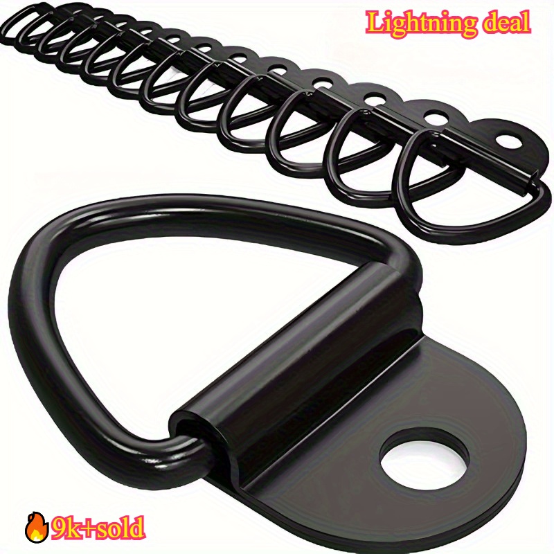 10個入りD型鉄製ステンレススチール製プルフックアンカーリン - Boat Trailer Winch Strap のレビューと価格
