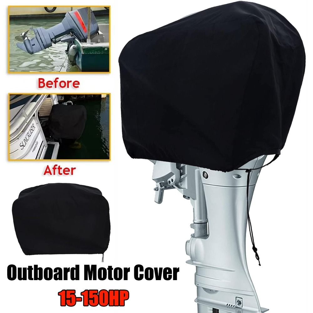 新しい 15-150HP フル船外機エンジンカバー 210D - Outboard Motor Cover Waterproof のレビューと価格