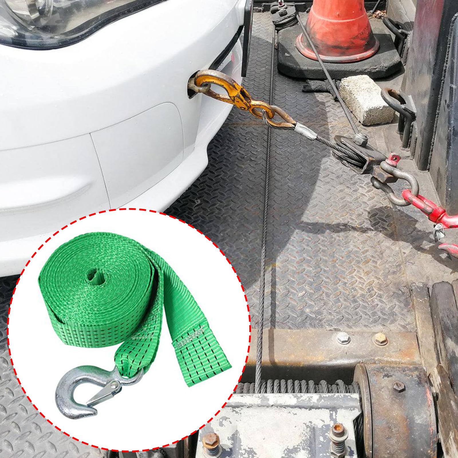 1PC ウインチストラップ フック付き 車両牽引用 交換用高 - Boat Trailer Winch Strap のレビューと価格