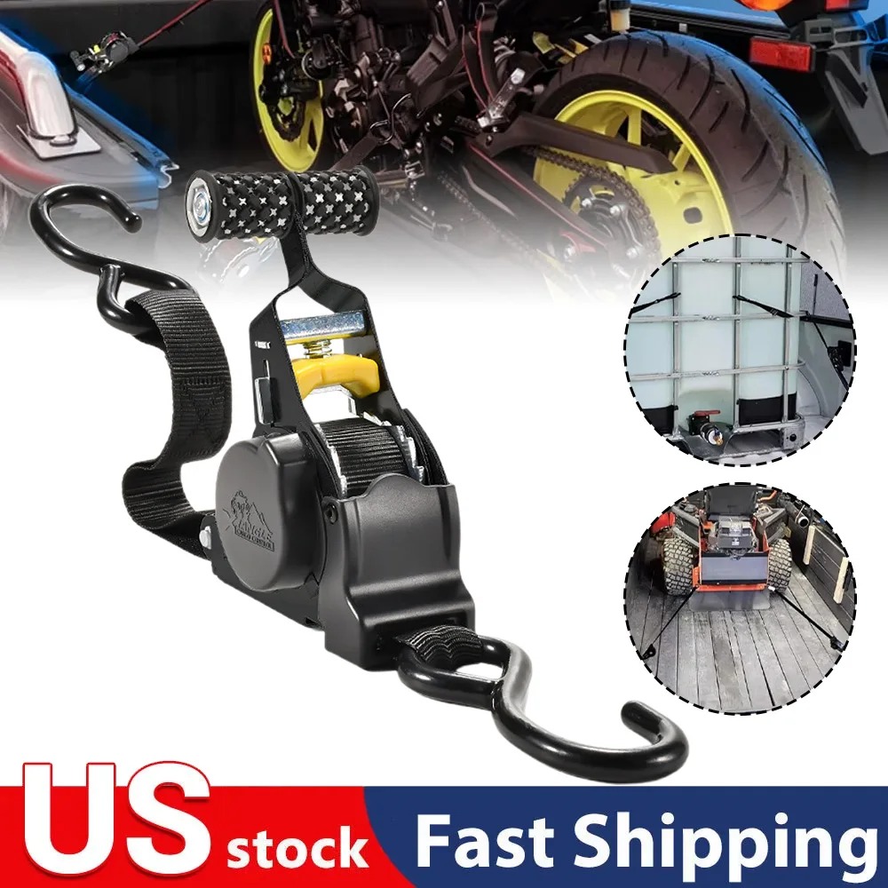 S字フック付きカーゴテープ、ヘビーデューティー自動巻き取り式 - Boat Trailer Winch Strap のレビューと価格