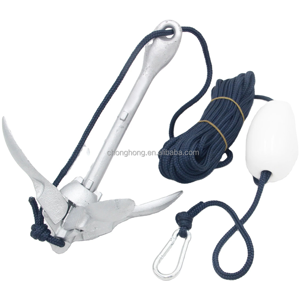 船舶用亜鉛メッキグラップネルアンカー小型船舶用折りたたみ式「 - Boat Anchor Kit Galvanized のレビューと価格