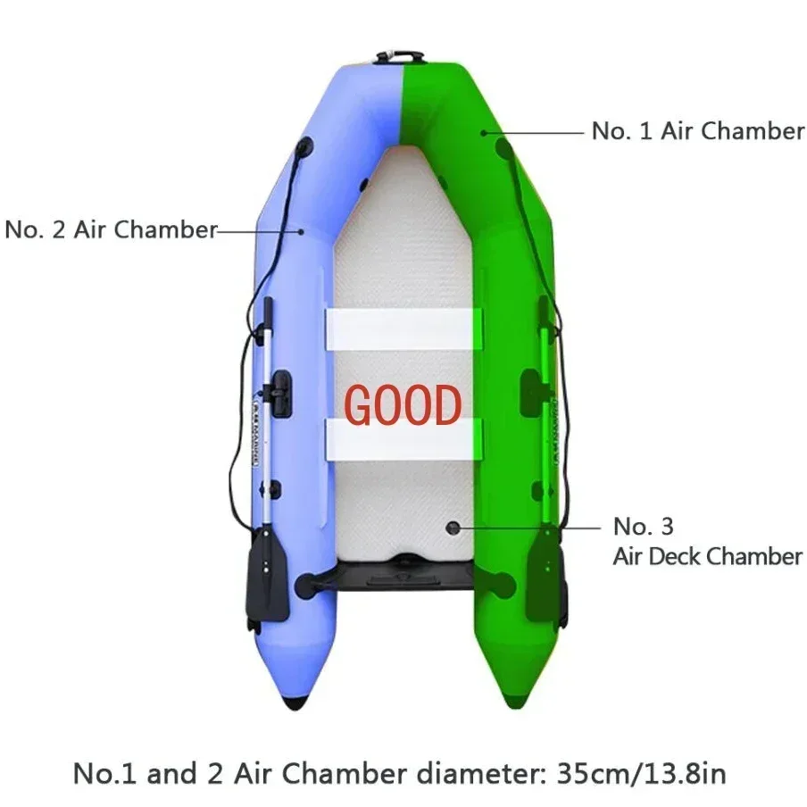2.3～3.3m エアデッキ付きインフレータブルボート セッ - Inflatable Boat 3.3M Pvc のレビューと価格