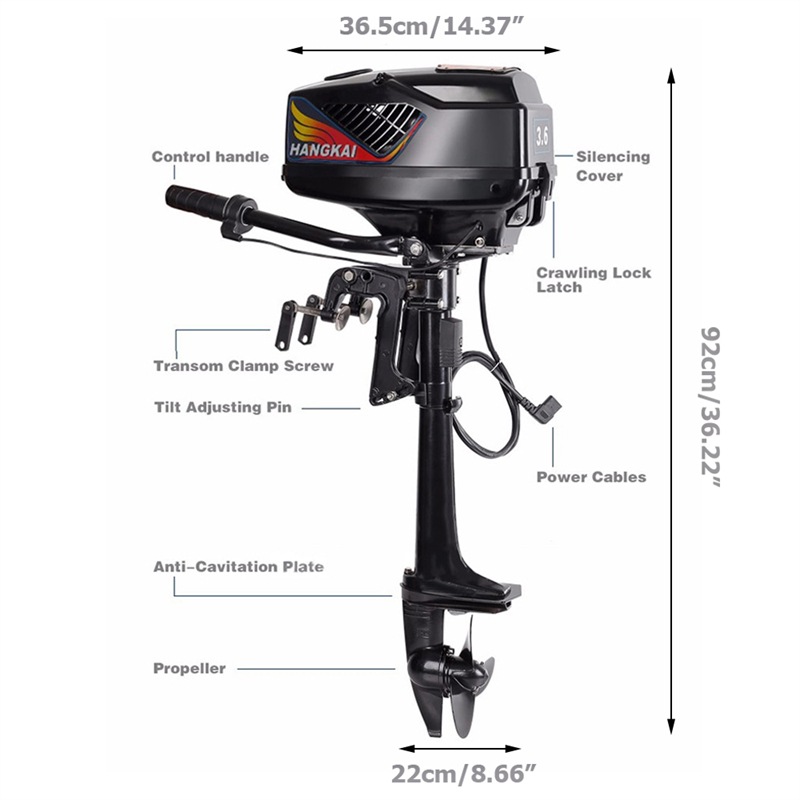カヤック用電動船外機,ディンギー,カヌー,インフレータブル船 - Electric Outboard Motor 3Hp のレビューと価格