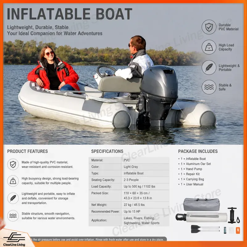 3M 3.3M ミニインフレータブルボート グラスファイバー - Inflatable Boat 3.3M Pvc のレビューと価格