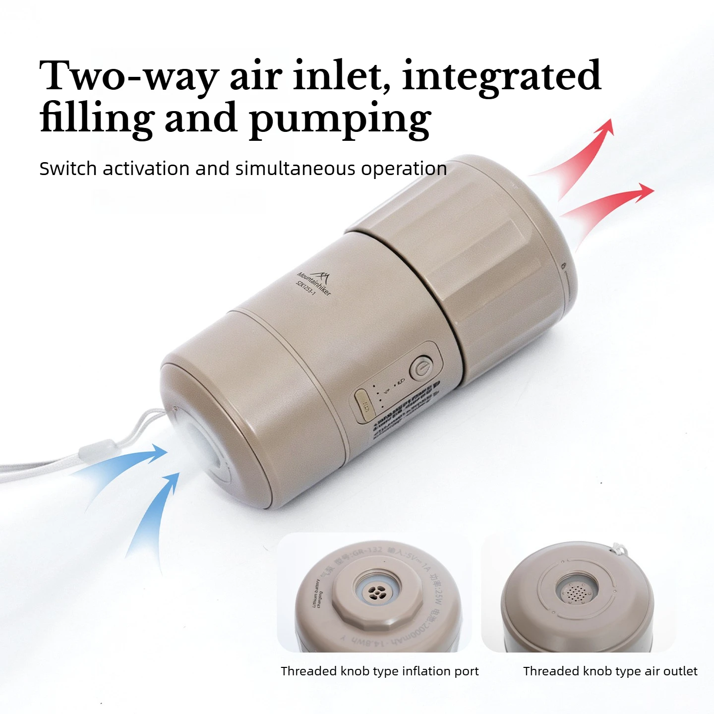 MOUNTAINHIKER 電動エアポンプ、携帯用、旅行用、 - Inflatable Boat Electric Pump のレビューと価格