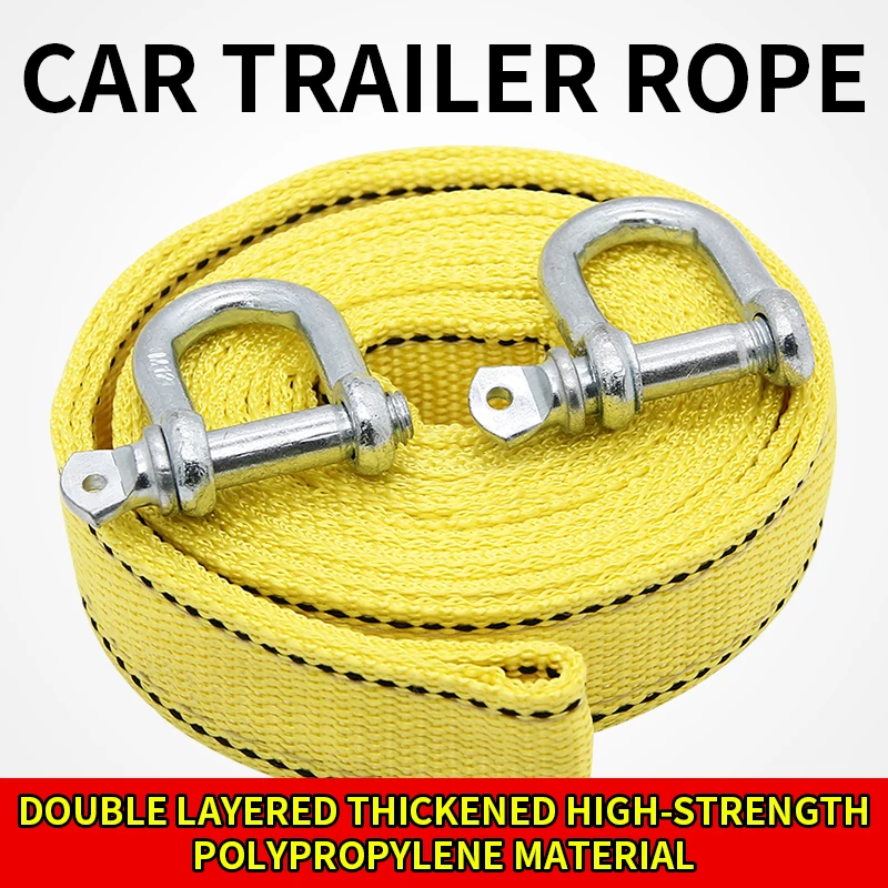 車のトレーラーロープオフロード牽引ロープ 5 トン 4 メー - Boat Trailer Winch Strap のレビューと価格