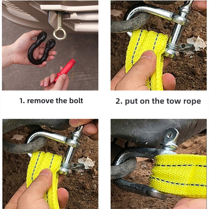 車のトレーラーロープオフロード牽引ロープ 5 トン 4 メー - Boat Trailer Winch Strap のレビューと価格