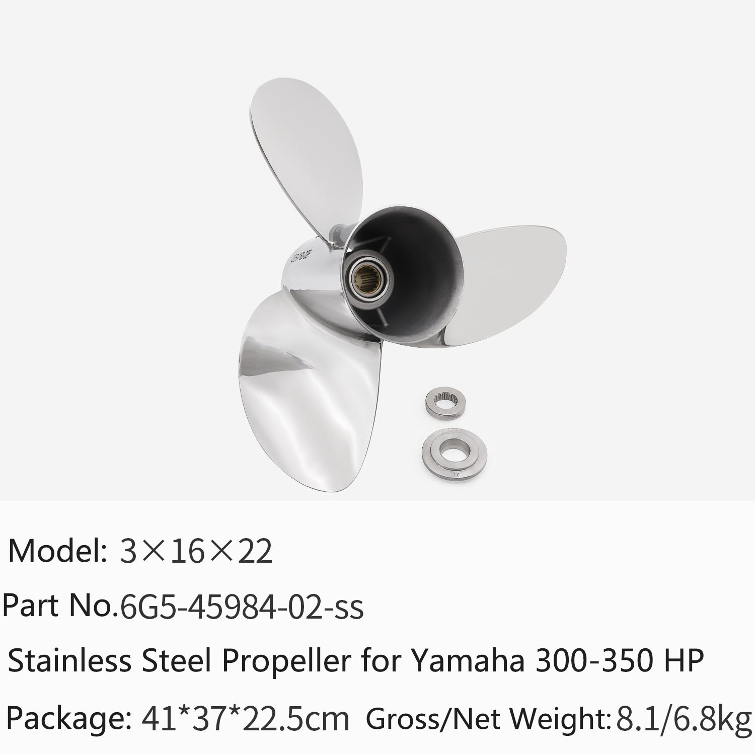 ヤマハ製300～350馬力エンジン用、ステンレス製船外機プロ - Outboard Motor Propeller Stainless のレビューと価格